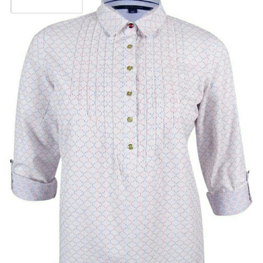 Tommy Hilfiger pintuck shirt